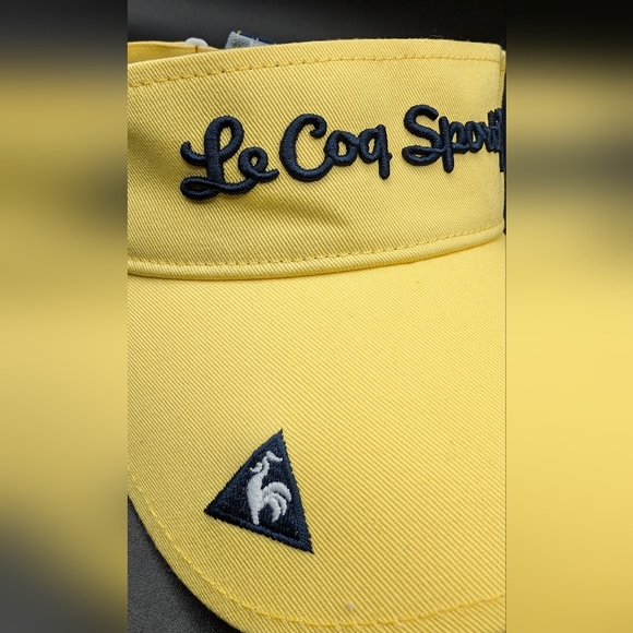 Yellow Le Coq Sportif Visor Embroidered "Good", Golf - Picture 6 of 10